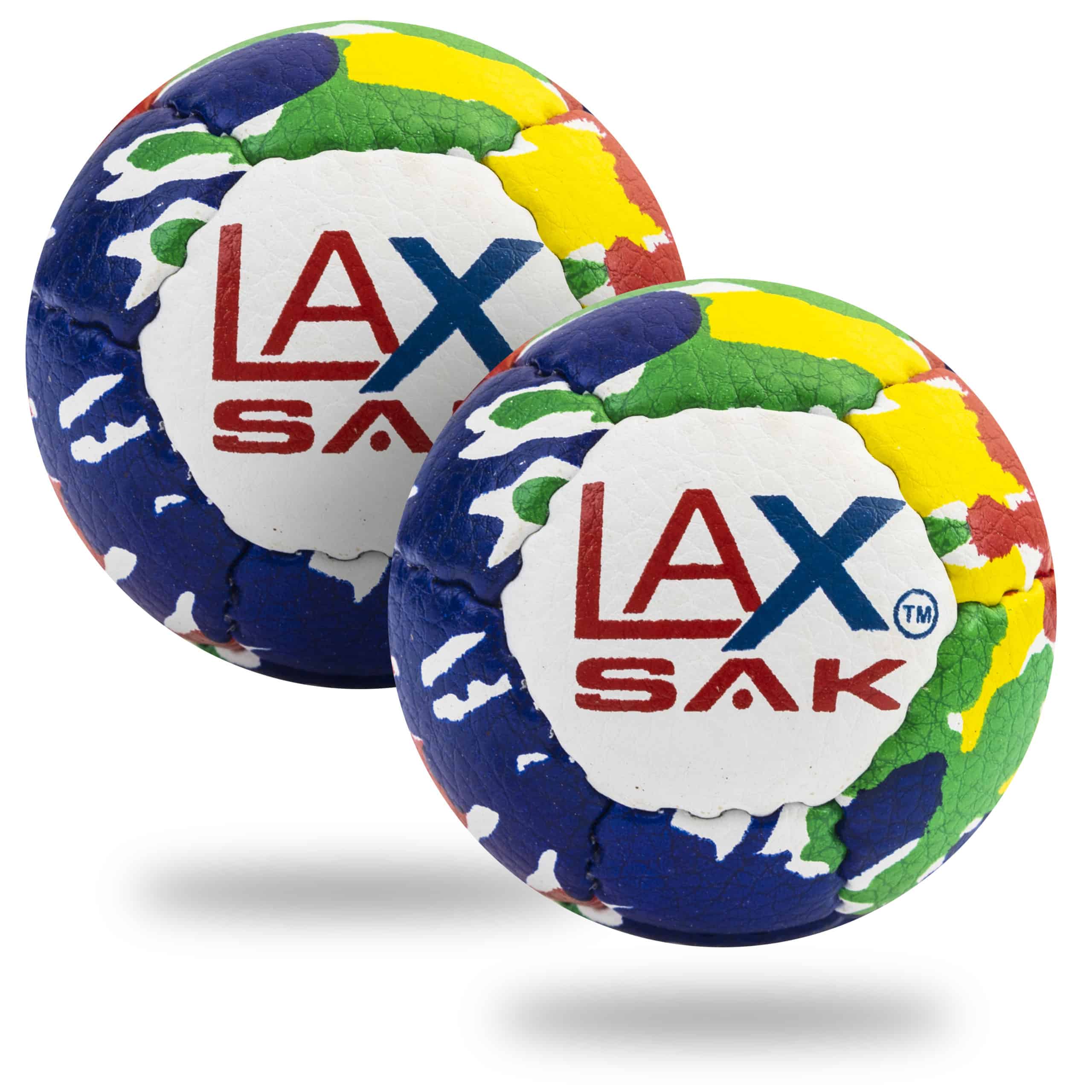 Less Bounce & Minimal Rebounds Great for Indoor & Outdoor Practices Psychedelic Same Weight & Size as a Regulation Lacrosse Balls 3 Pack Lacrosse Sak Soft Practice Lacrosse Balls 
