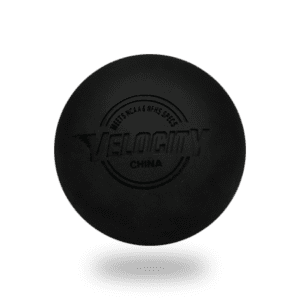 black-float-brightened lacrosse ball