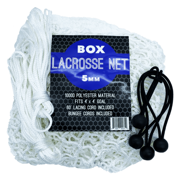 Velocity 4’x4’x5’ White 5MM Box Lacrosse Net