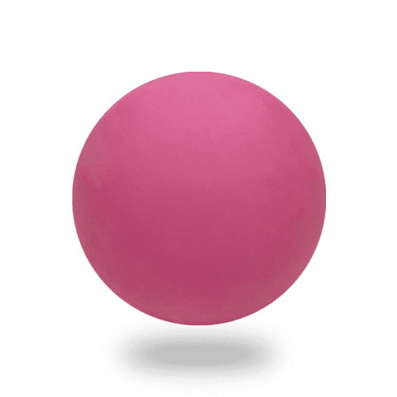 pink-float-back lacrosse ball