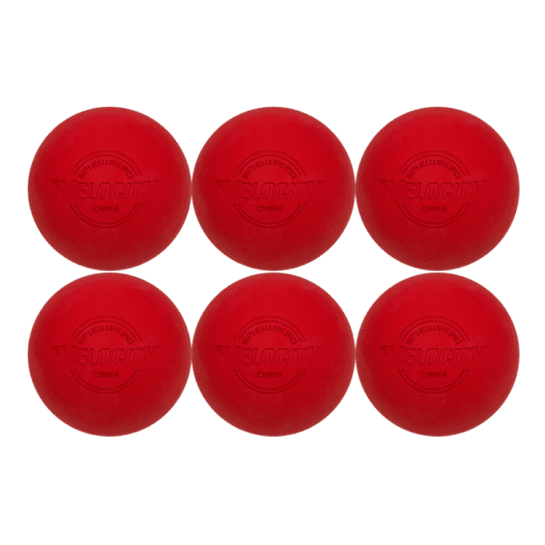 red-6 velocity lacrosse balls
