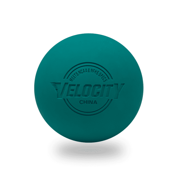 teal-front lacrosse ball