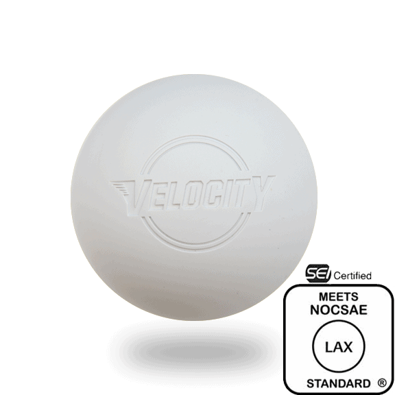 white-float-nocsae velocity lacrosse ball