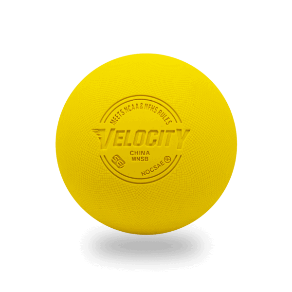 yellow-front Velocity lacrosse balls
